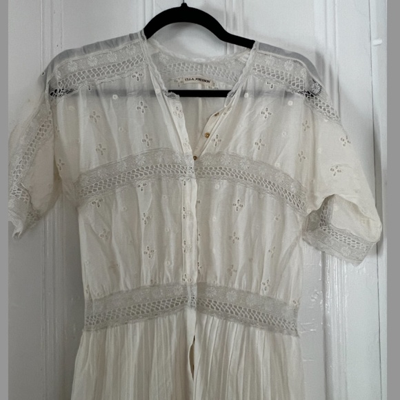 Stunning Ulla Johnson white maxi dress - Picture 4 of 8